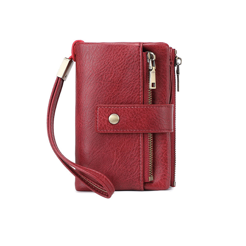 Portefeuille Tri-Fold Anti-RFID | Design Spacieux et Sécurisé pour Femmes