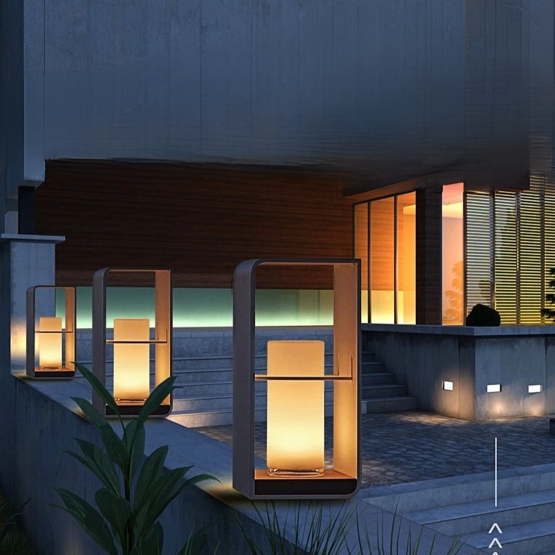 SunLuxe Solterrasselampe – Vandtæt LED Udendørslampe med Skumringssensor