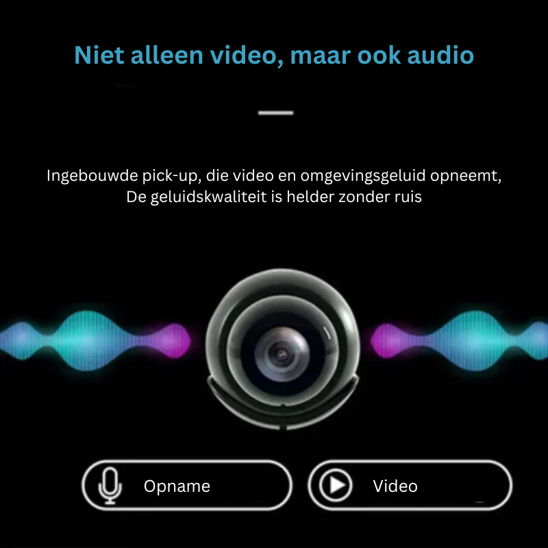 Caméra WiFi compacte – Mini caméra HD 1080P avec vision nocturne et détection de mouvement