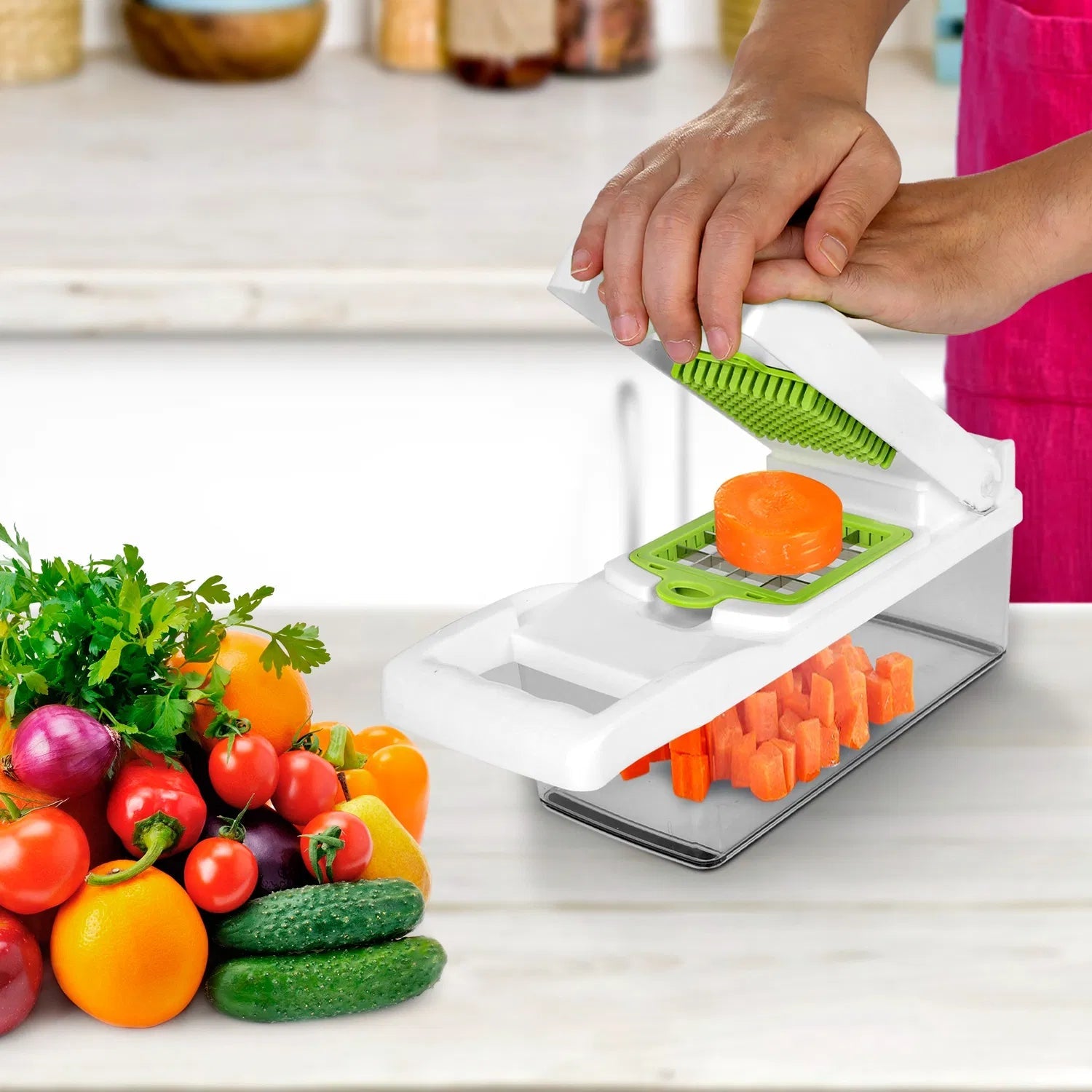 12-in-1 Vegetable Chopper Pro — Slicer, Dicer, Grater & Peeler Set 6