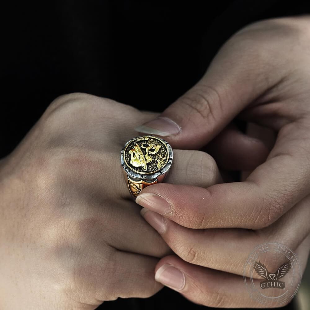 1936 Hobo Nickels Liberty Stainless Steel Skull Ring 1