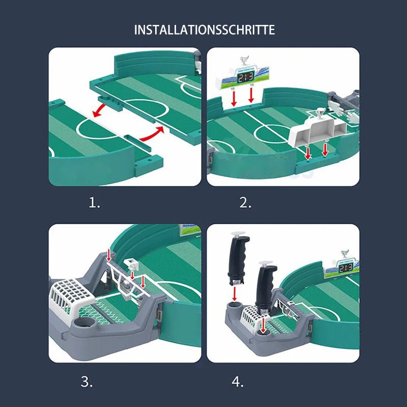 Jeu de baby-foot interactif – Ensemble familial de football durable pour amusement et coordination