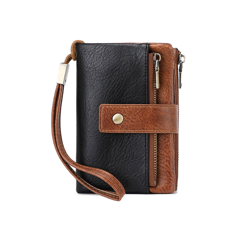Portefeuille Tri-Fold Anti-RFID | Design Spacieux et Sécurisé pour Femmes