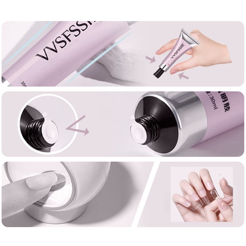 3-in-1 Nail Kit with Strong Lasting Glue Gel for Press-On Nails and Nail Art 5