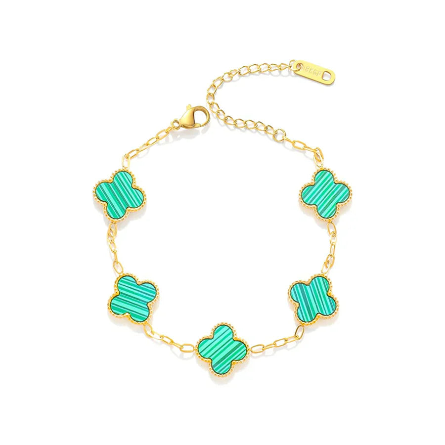 Clover Bracelet – Elegant Stainless Steel Design with Adjustable Fit