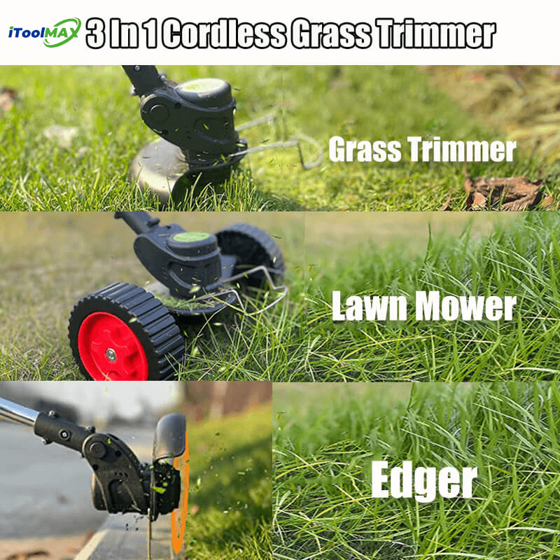 3 In 1 Cordless Grass Trimmer, Weed Eater and Edger 4