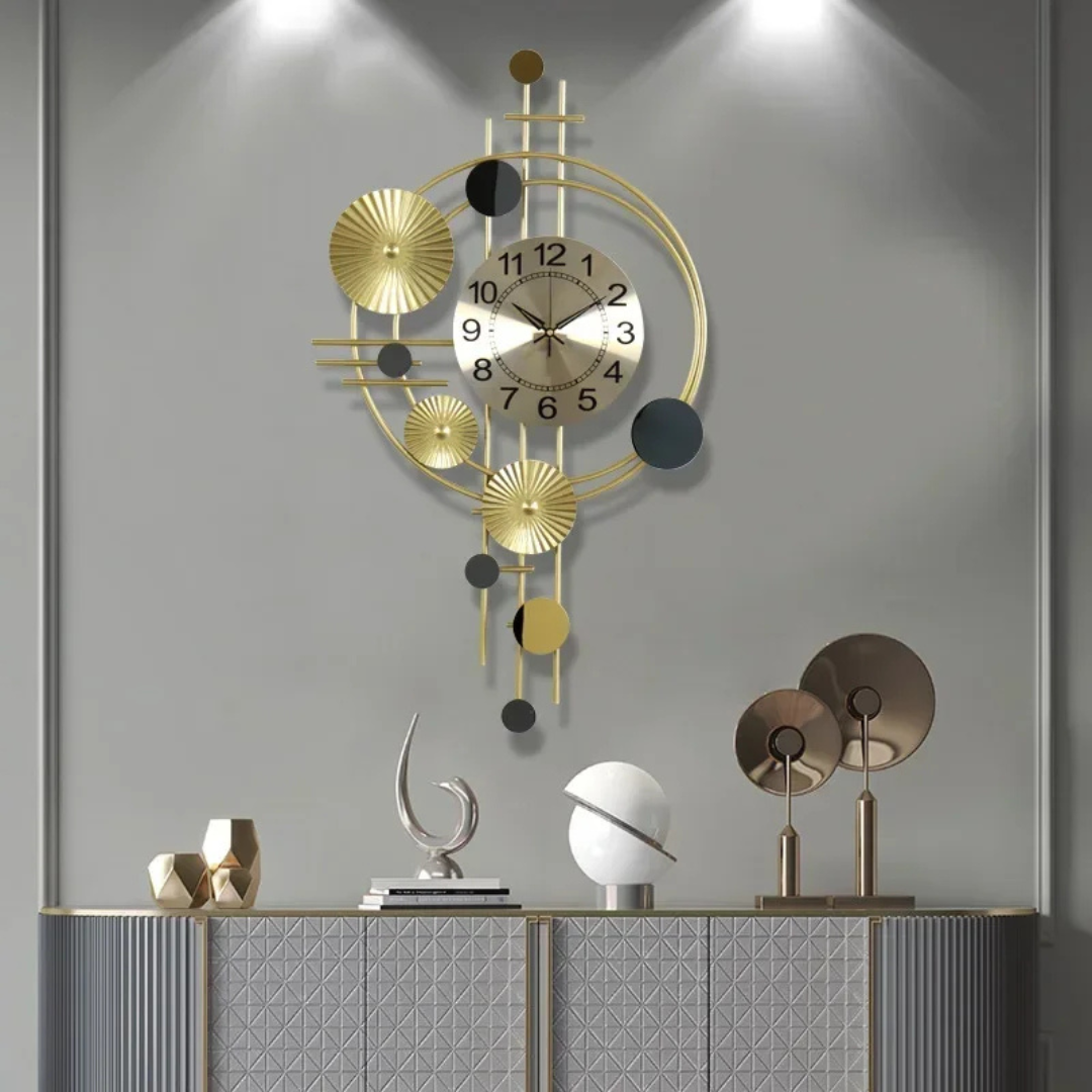 Vora – Unik Stor Vægur med Støjsvagt Quartz Urværk og Moderne Design