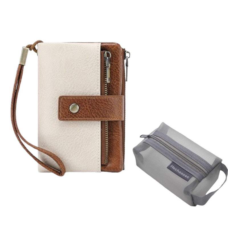 Portefeuille Tri-Fold Anti-RFID | Design Spacieux et Sécurisé pour Femmes