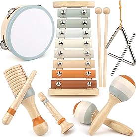 Toddler Music Set – Montessori-Inspired Wooden Instruments for Creative Play