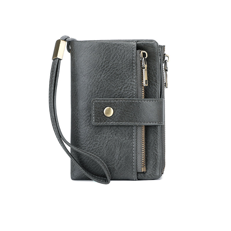 Portefeuille Tri-Fold Anti-RFID | Design Spacieux et Sécurisé pour Femmes