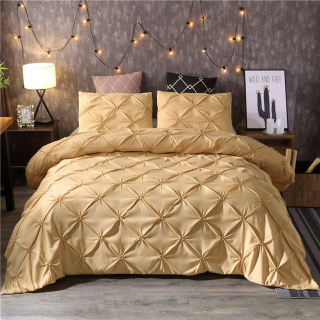 Ensemble de literie en coton doux de luxe avec confort respirant et design moderne élégant