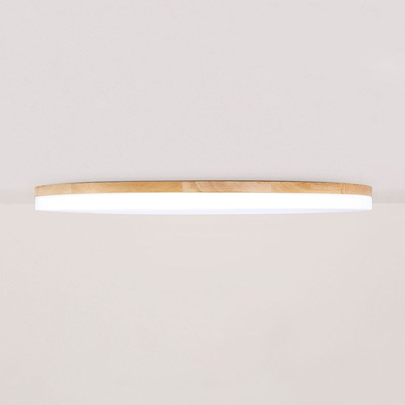 Lampe de plafond – Cadre en bois avec lumière LED douce et diffuseur en acrylique dépoli