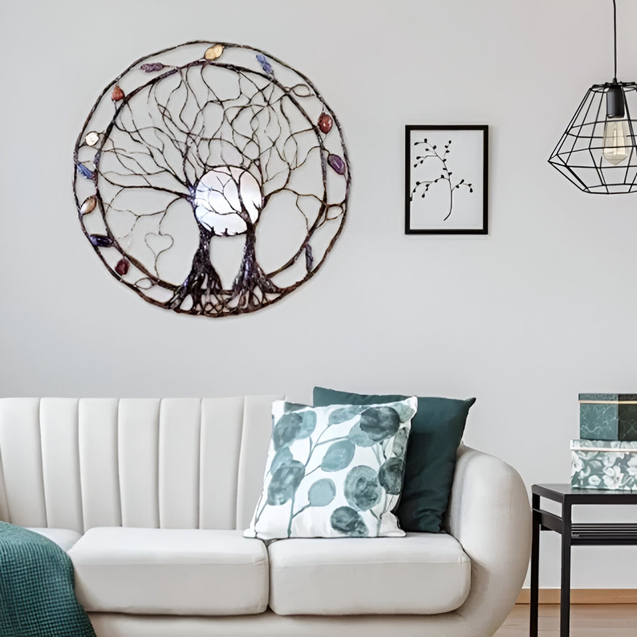 Wall Art – Modern Tree of Life Metal Design with Elegant Decorative Detail