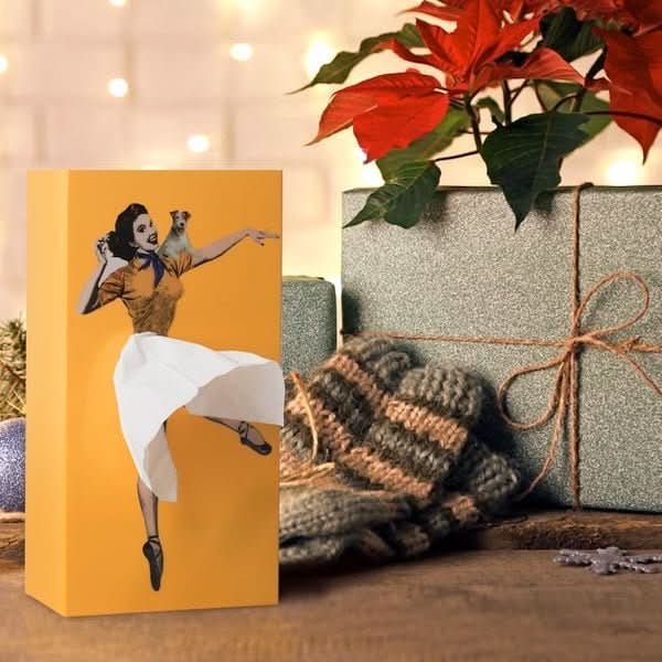Housse de boîte à mouchoirs – Design jupe dansante, effet de tirage amusant et affichage décoratif