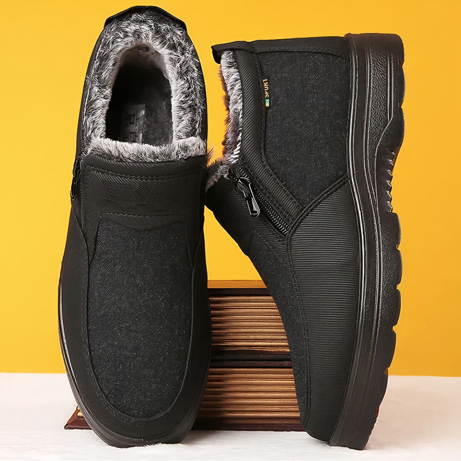 Arctic Pro Winter Boots with Waterproof Leather, Orthopedic Support and Warm Fur Lining