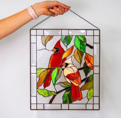 Acryl Glas-in-lood Wanddecoratie met Kleurrijk Zonlicht Effect 1