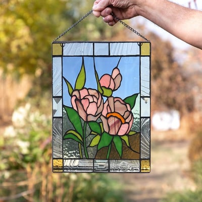 Acryl Glas-in-lood Wanddecoratie met Kleurrijk Zonlicht Effect 6