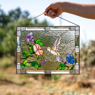 Acryl Glas-in-lood Wanddecoratie met Kleurrijk Zonlicht Effect 9