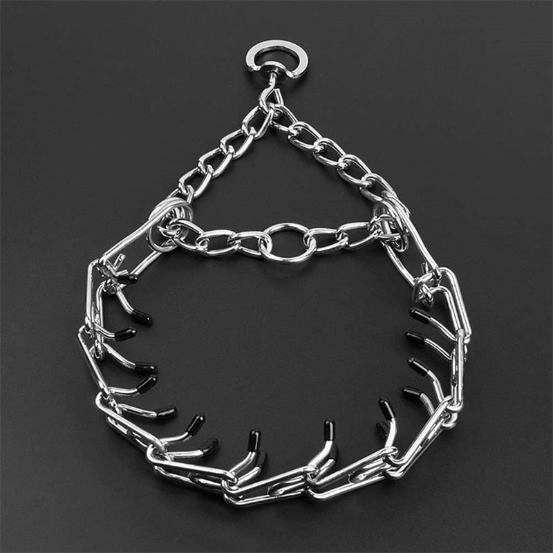 Adjustable Dog Training Collar with Rubberized Prongs 2
