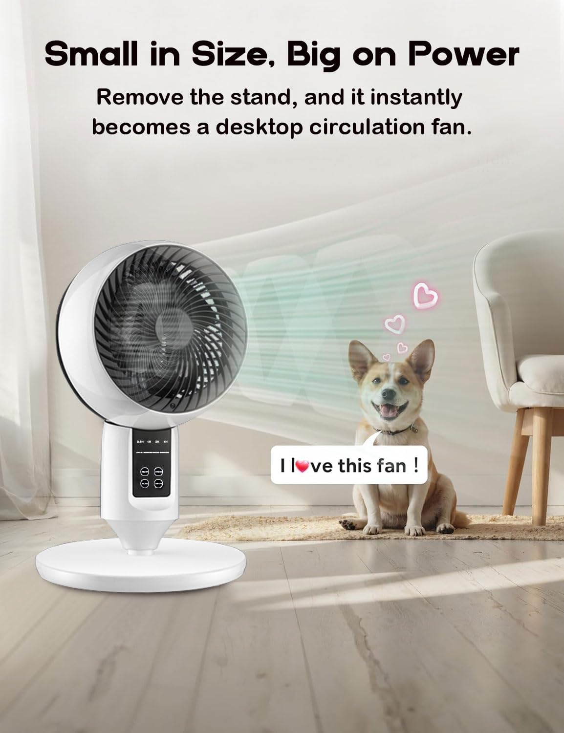 Adjustable Pedestal Fan with 3D Oscillation – Aerion 7