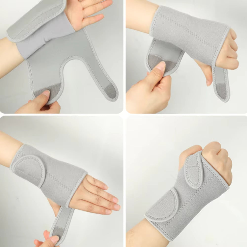Adjustable Wrist Support Brace with Metal Splint for Stabilization and Compression 2
