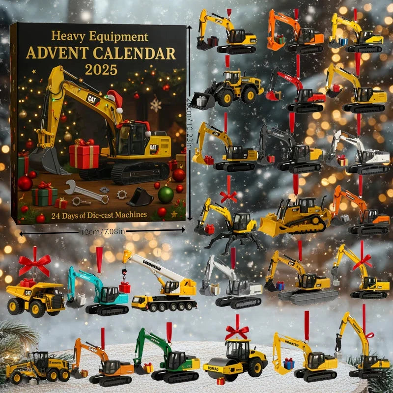 Construction vehicle advent calendar