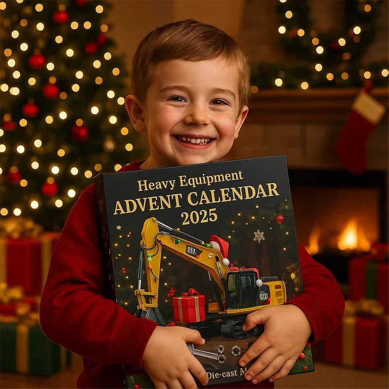 Construction vehicle advent calendar