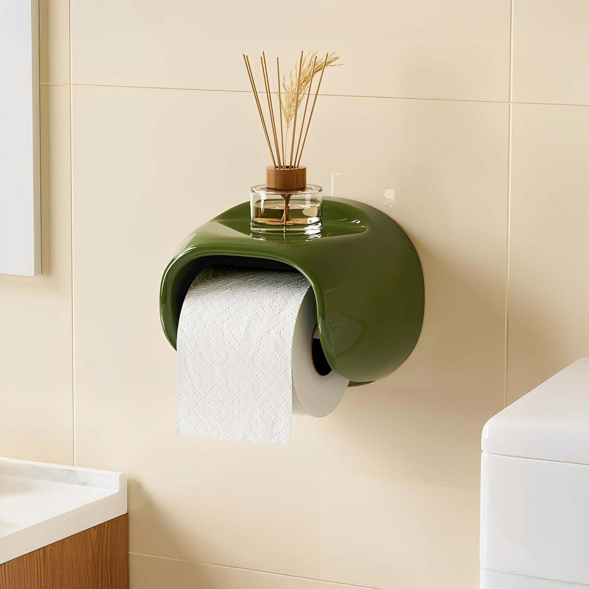 Ari – Toiletpapierhouder zonder boren in een modern design 2