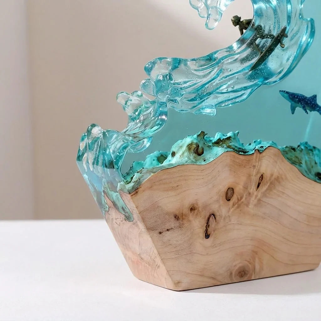 Artistic Ocean Themed Lamp - Tidecrest 2