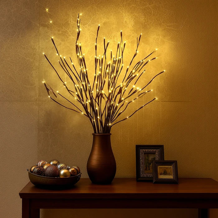 Lighted Olive Branch Stems – Twinkling Fairy Lights for Vases and Arrangements