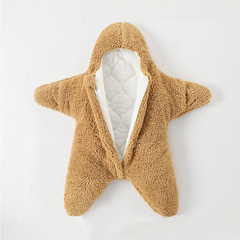Baby Sleeping Bag - Soft Cashmere Sleep Sack with Starfish Design for Infants 4