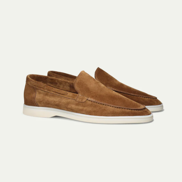 Luxe suède loafers Milan voor tijdloze stijl en dagelijks comfort
