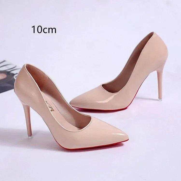 Black Platform Heels for Women - Classic High Heel Pumps with Pointed Toe 0