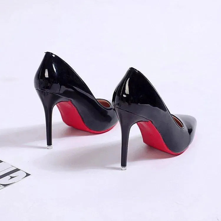 Black Platform Heels for Women - Classic High Heel Pumps with Pointed Toe 2