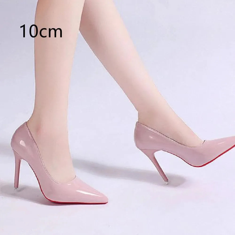 Black Platform Heels for Women - Classic High Heel Pumps with Pointed Toe 5