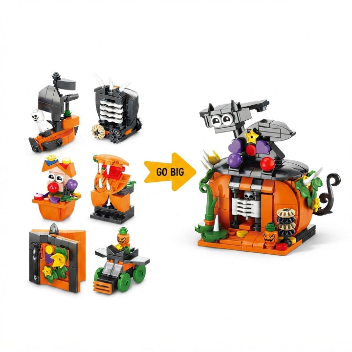 Bouwblokken voor de Halloween adventskalender – 31 ministructuren 6