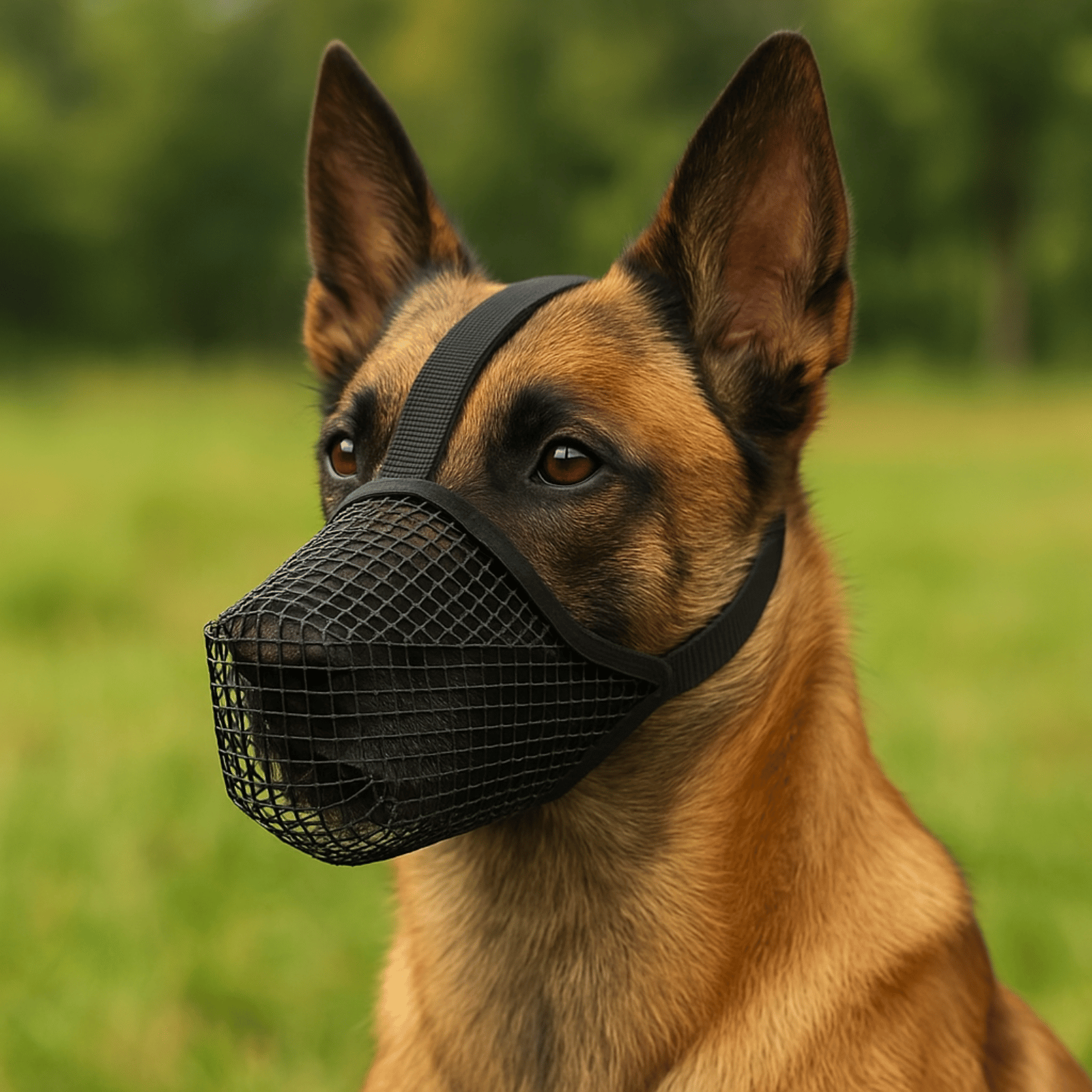 Breathable Soft Mesh Dog Muzzle – Lightweight Comfortable Basket Muzzle for Small Dogs with Adjustable Straps 1