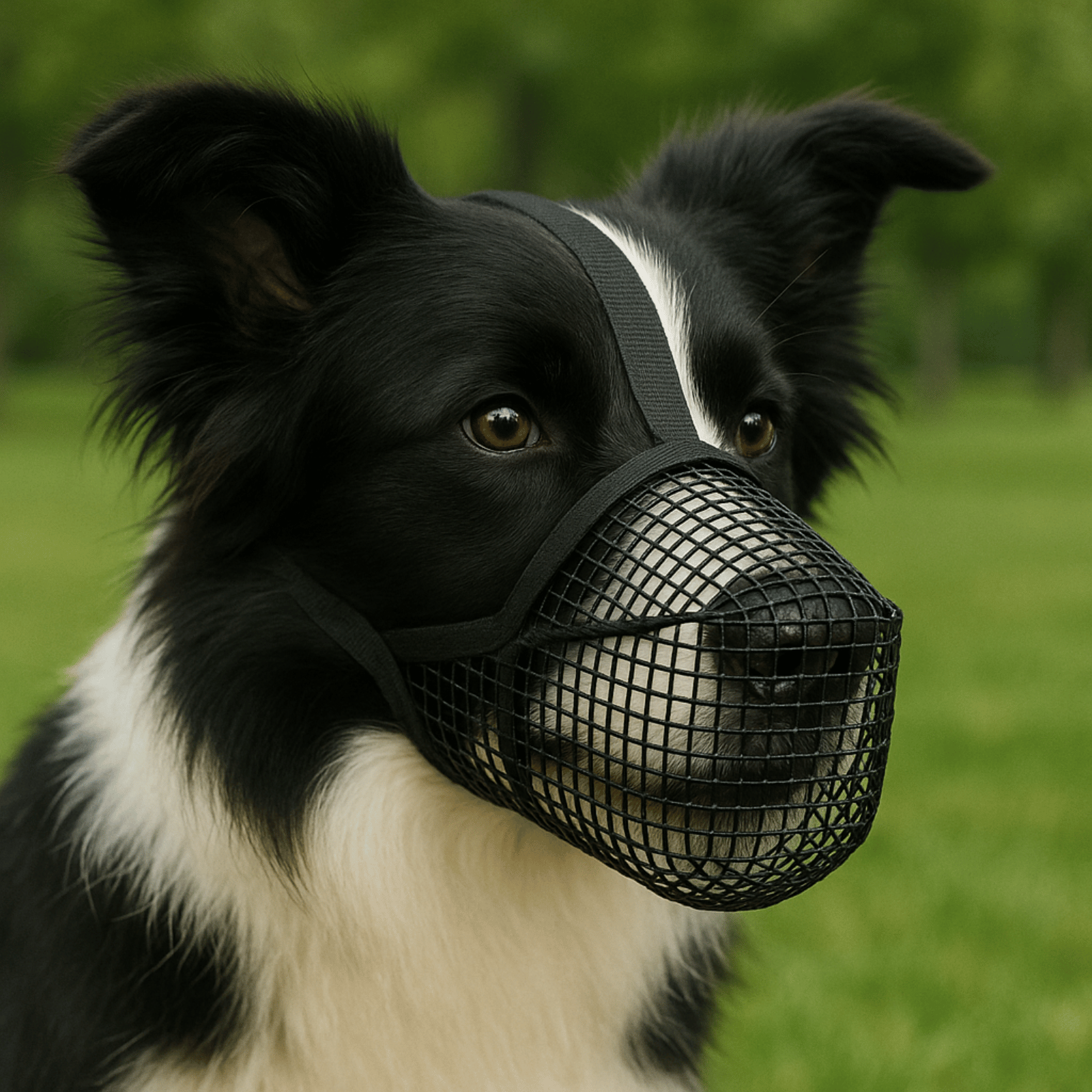Breathable Soft Mesh Dog Muzzle – Lightweight Comfortable Basket Muzzle for Small Dogs with Adjustable Straps 2