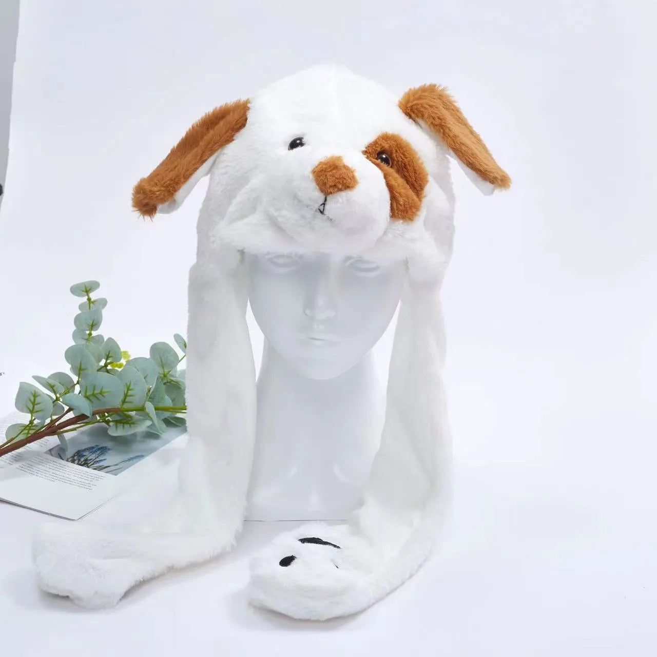 BunnyJoy Cute Plush Hat with Moving Ears for Adults and Kids 15