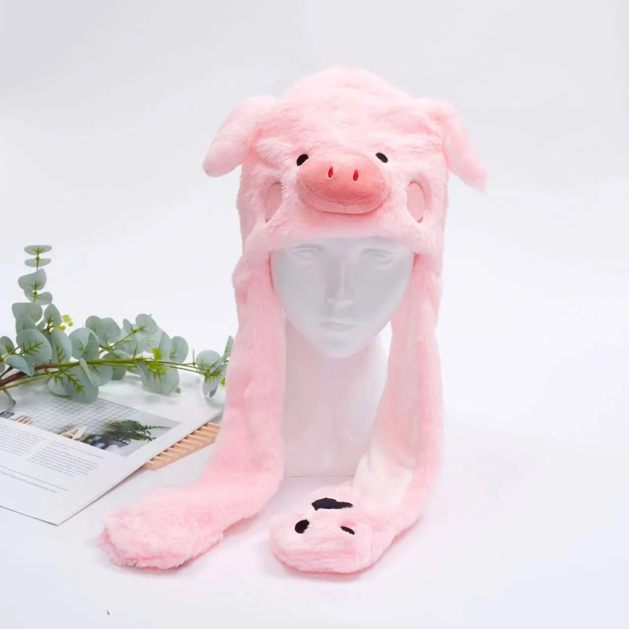 BunnyJoy Cute Plush Hat with Moving Ears for Adults and Kids 19