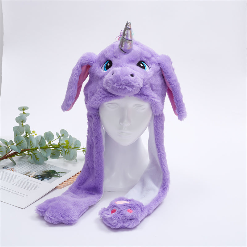 BunnyJoy Cute Plush Hat with Moving Ears for Adults and Kids 20