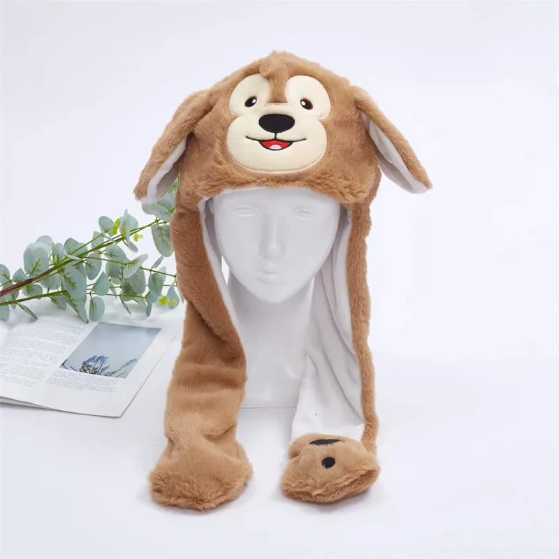 BunnyJoy Cute Plush Hat with Moving Ears for Adults and Kids 26