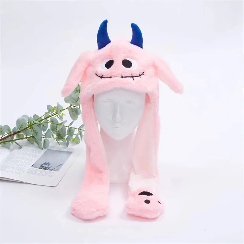 BunnyJoy Cute Plush Hat with Moving Ears for Adults and Kids 36