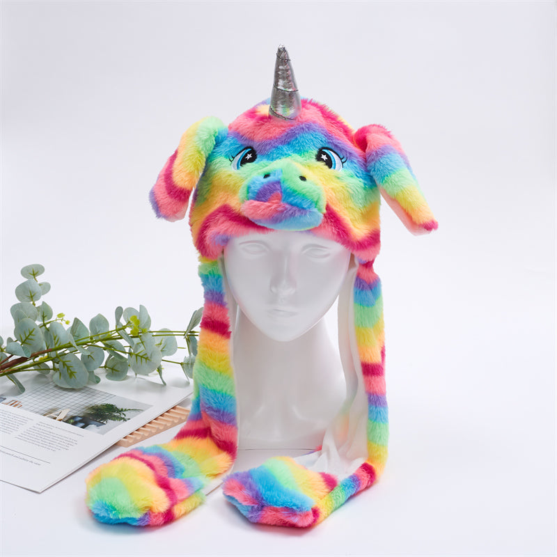 BunnyJoy Cute Plush Hat with Moving Ears for Adults and Kids 38