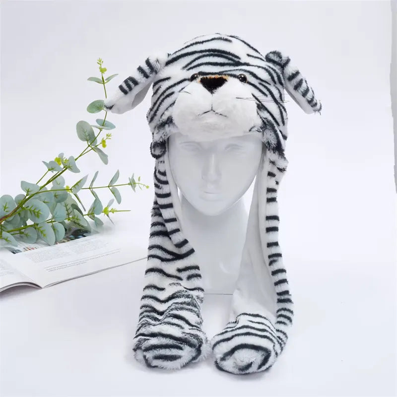 BunnyJoy Cute Plush Hat with Moving Ears for Adults and Kids 39