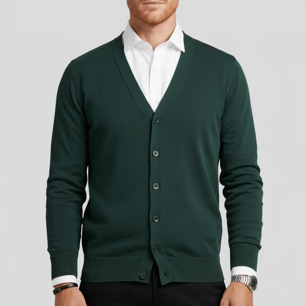 Calvin - Slim-Fit Cardigan with Long Sleeves 12
