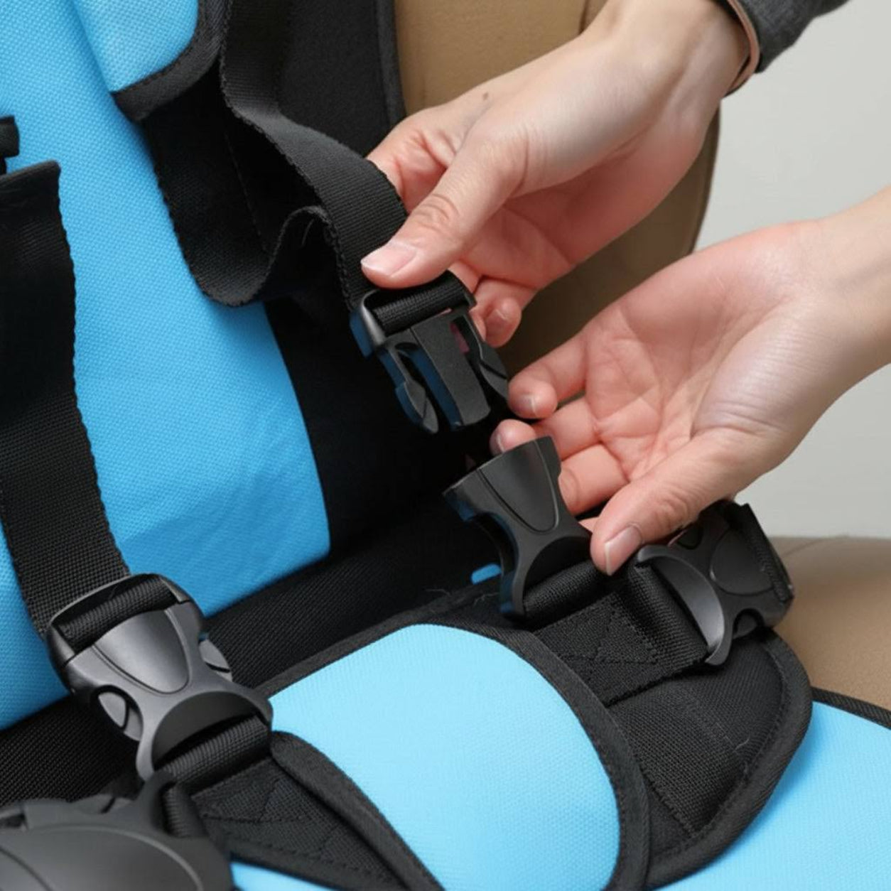 Car Seat Booster Portable Travel Safety Harness Kids 4