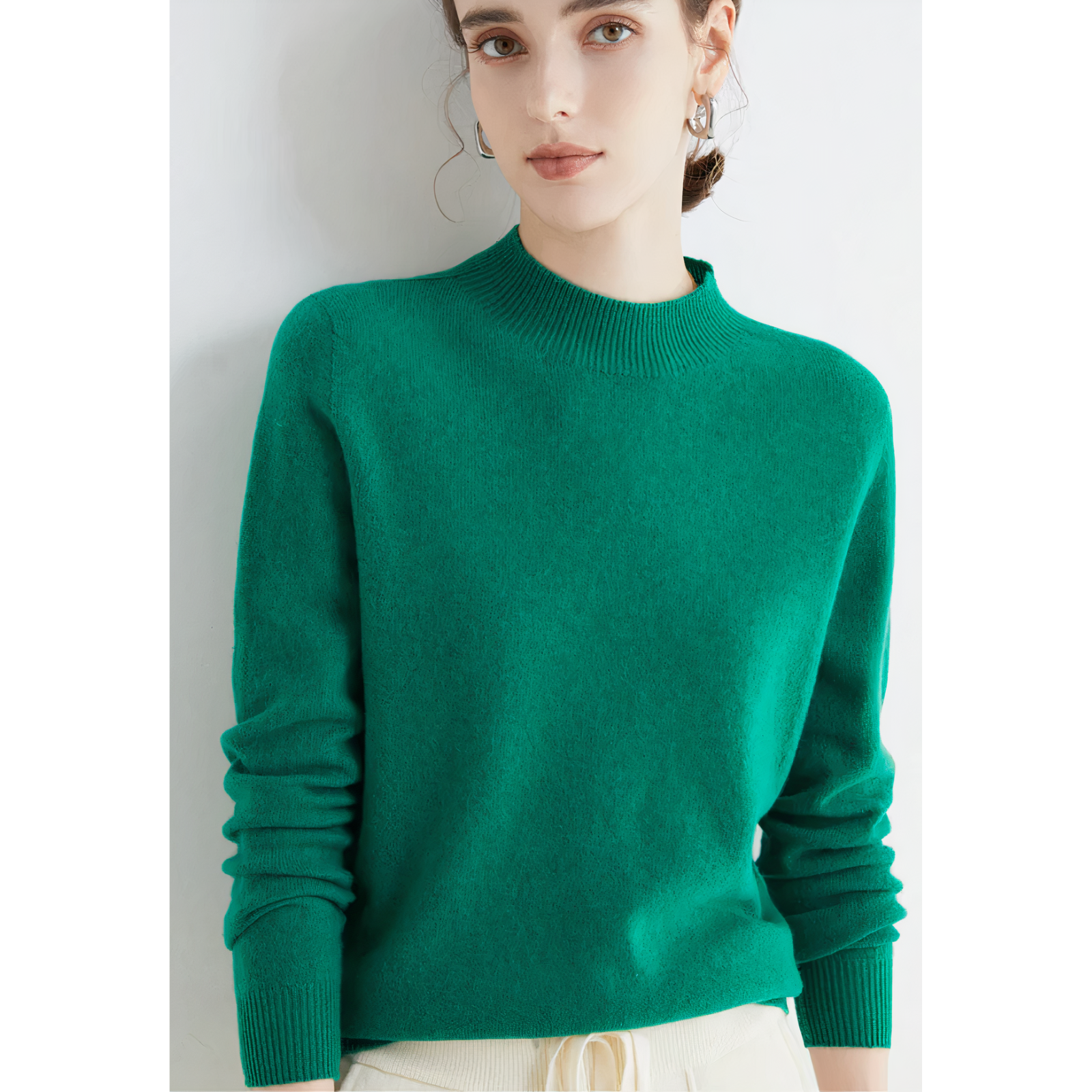 Cashmere Sweater for Women - Soft Knitted Classic Fit Cardigan Sweater 2
