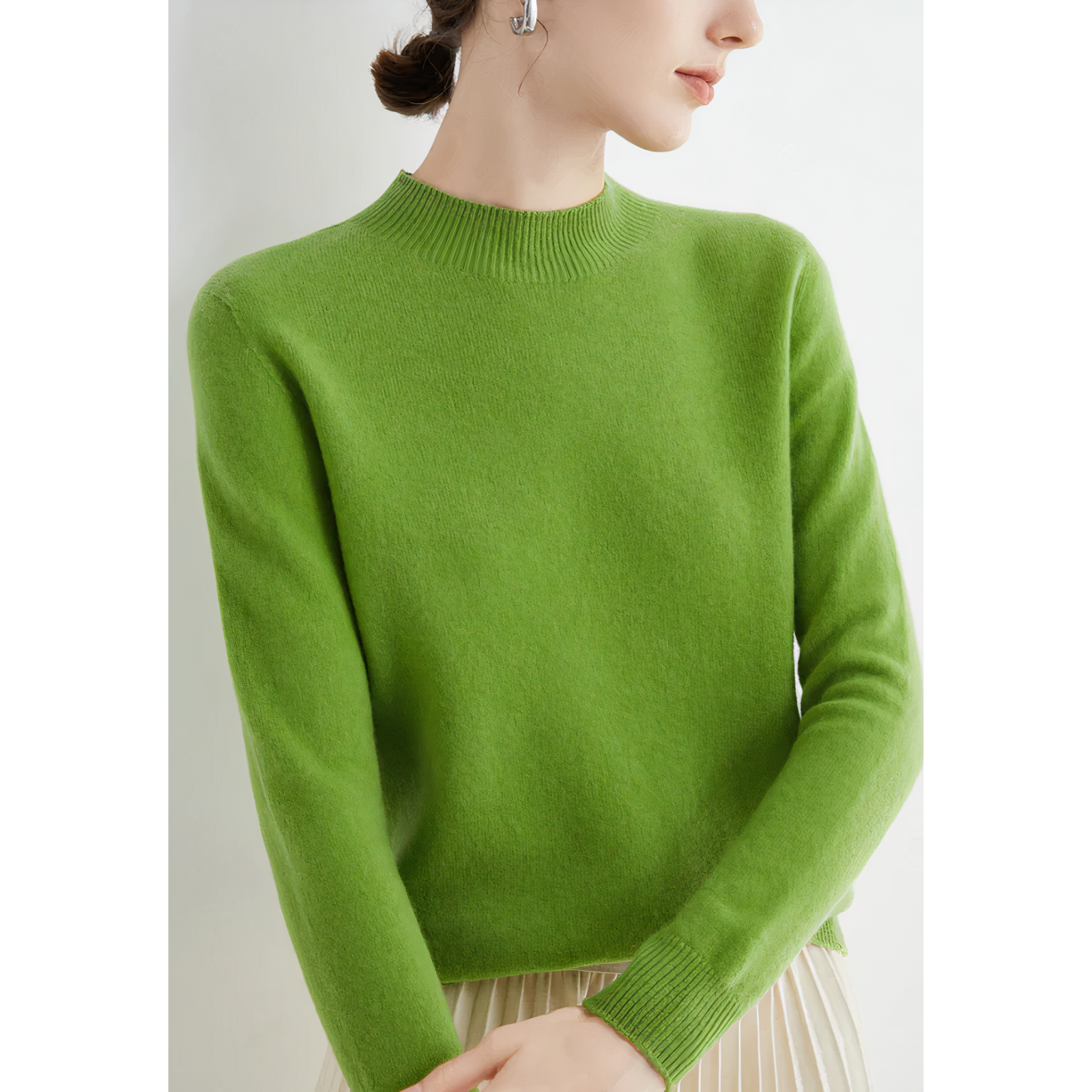 Cashmere Sweater for Women - Soft Knitted Classic Fit Cardigan Sweater 5