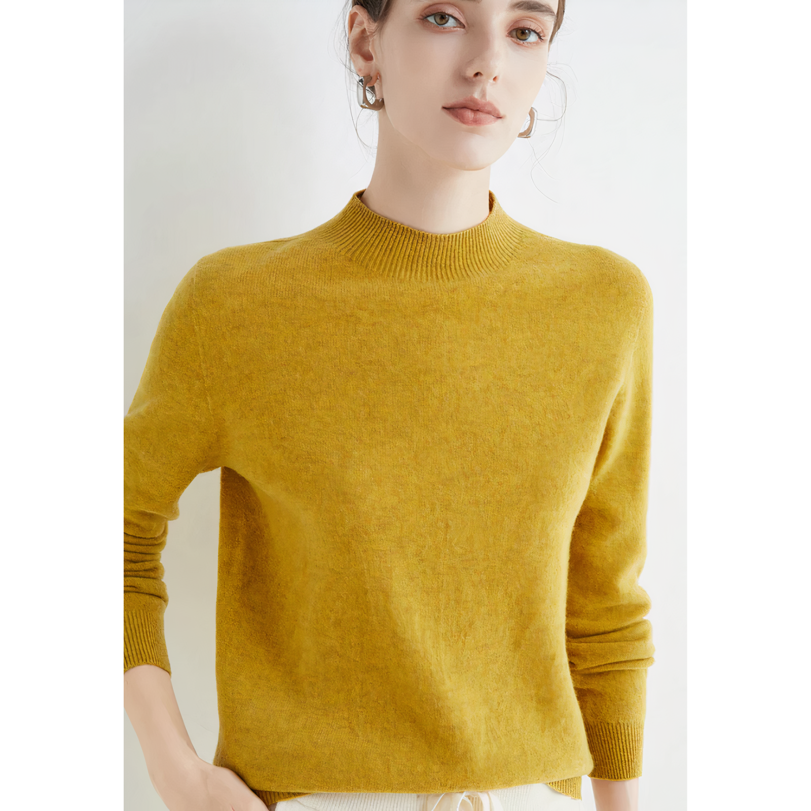 Cashmere Sweater for Women - Soft Knitted Classic Fit Cardigan Sweater 7